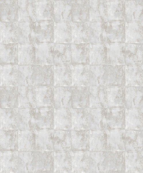 Masureel Tapete Fliesenmuster Weiß - 53 cm x 10.05 m - 630703