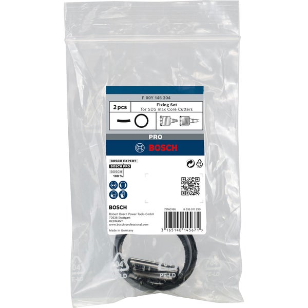 Bosch Pro Befestigungsset für SDS Max Kernbohrer, zwei Stück, in Verpackung