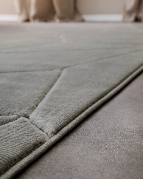 Kurzflorteppich Grau Unplugged WECONhome 120x170 cm