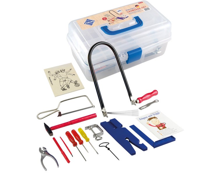 PEBARO 640 - Laubsäge-Set im Kunststoff-Tragekoffer, mit Anleitungsheft