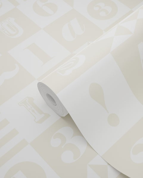 Rolle Buchstaben Tapete