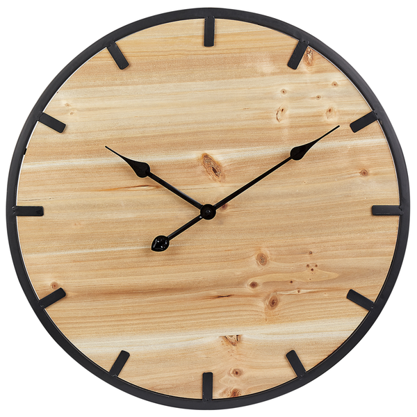 Wanduhr CABORCA 60 cm Tannenholz Hellbraun