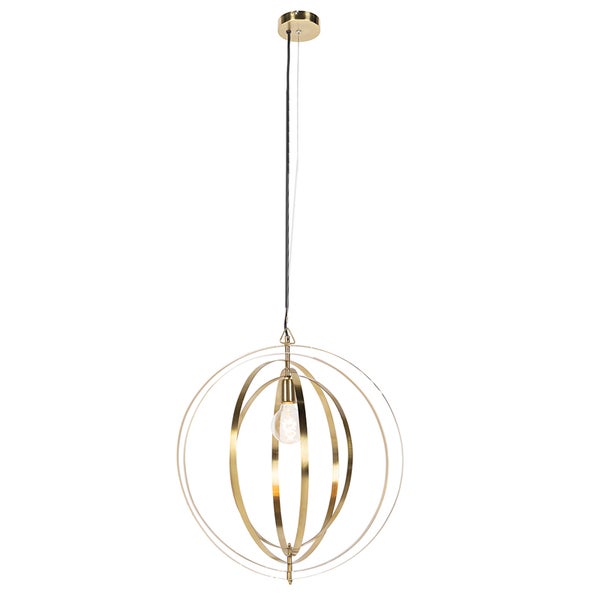 Pendelleuchte mit kreisförmigem Design und Glühbirne