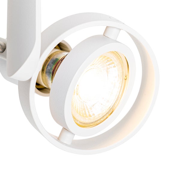 Weiße Spotleuchte mit LED-Leuchtmittel