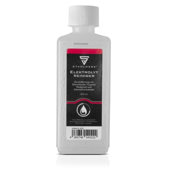STAHLWERK Elektrolyt Reiniger, 250 ml Flasche zur Metallreinigung