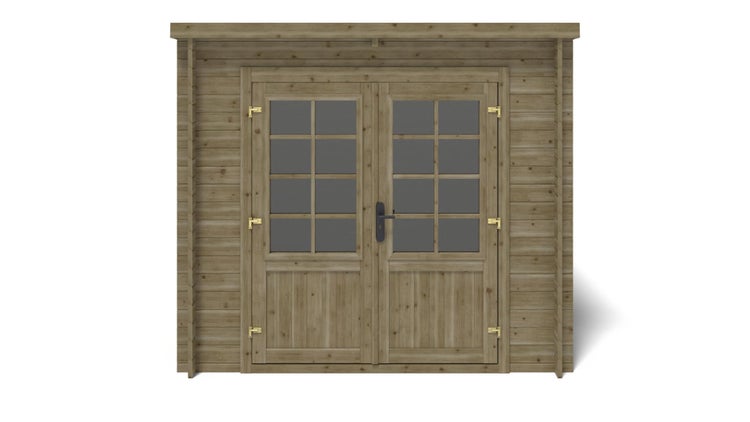 Gartenhaus, Gerätehaus 6,25m2 - 2,50x2,50m - 28mm - Imprägniert