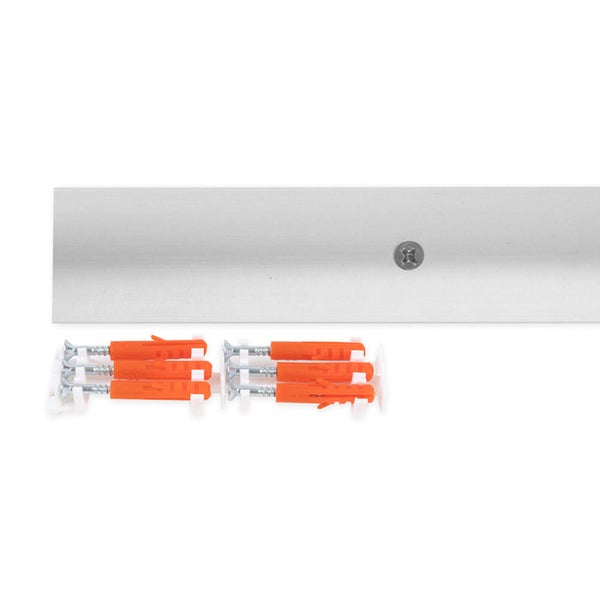 FLOORDIREKT Übergangsprofil - Übergang zwischen Bodenbelägen - Breite: 30 mm - Silber - Vorgebohrt - 100 cm