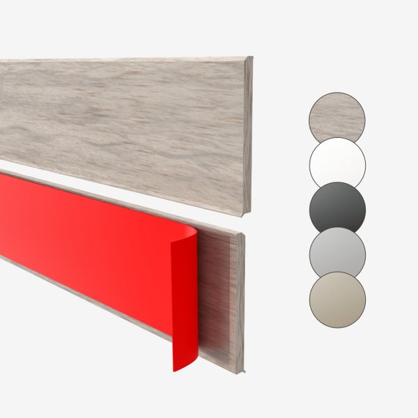 Sockelleiste mit Klebestreifen und Farbauswahl