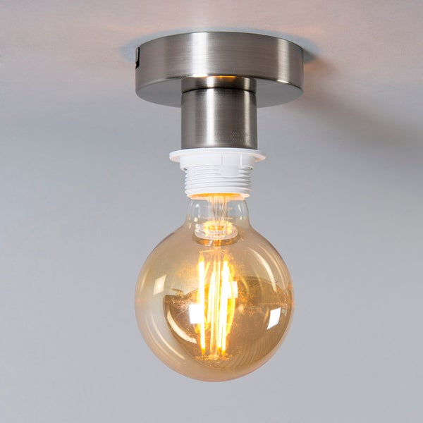 Deckenleuchte mit runder Glühbirne