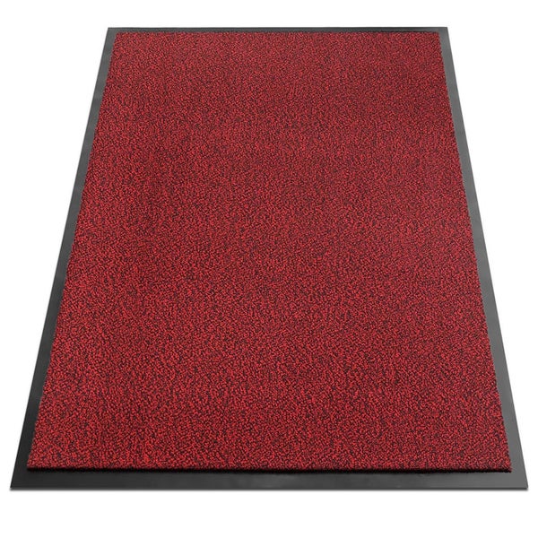 FLOORDIREKT Schmutzfangmatte SKY - Türvorleger für innen und außen - Rutschfest - 120  x 300 cm - Rot