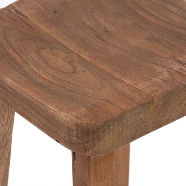 Hocker Lupo Massivholz naturfarben