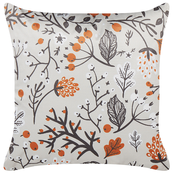 Dekokissen 2er Set MONTBRETIA Samtstoff 45 x 45 cm Bunt Pflanzenmuster