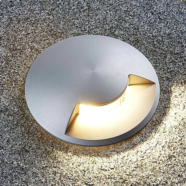 Lucande Bodeneinbauleuchten Milara (wasserdicht (Modern) in Alu aus Aluminium (1 flammig, GU10) - Bodeneinbauleuchte außen