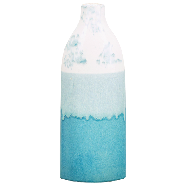 Blumenvase CALLIPOLIS Steinzeug 35 cm Blau