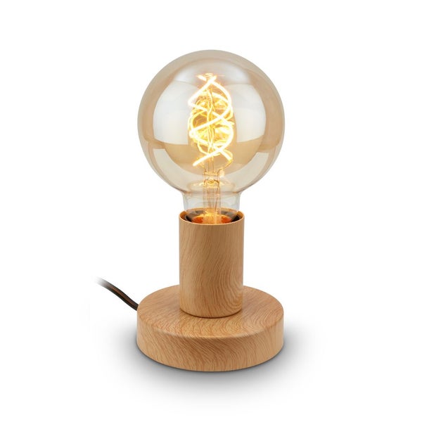 Tischlampe Tischleuchte Wohnzimmer Schlafzimmer Retro Vintage Kabelschalter