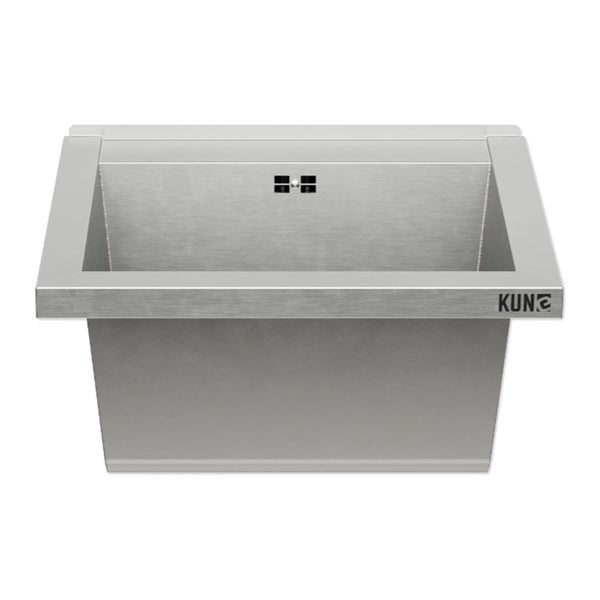 KUNZ Edelstahl Einbauspüle mit Überlauf