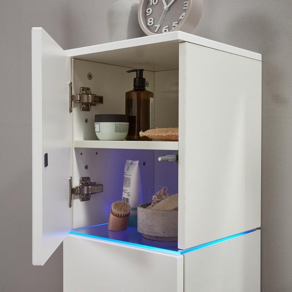 Home Deluxe - Badmöbel-Set - WANGEROOGE BIG Weiß - X-Large - inkl. Waschbecken und komplettem Zubehör - Breite Waschbecken: ca. 80 cm I Badezimmermöbel Waschtisch Badmöbelset