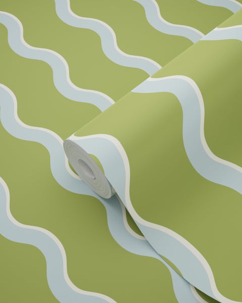 Tapetenrolle mit Wellenmuster