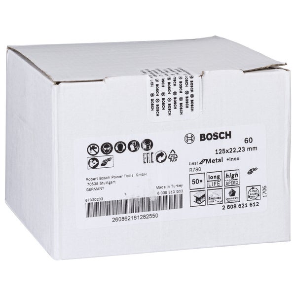 Bosch PRO R780 Fiberscheibe 125 mm G60 - 2608621612