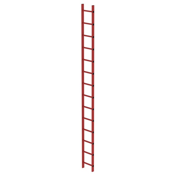 MUNK Schachtleiter aus GFK 300mm breit 14 Sprossen 3,92m lang