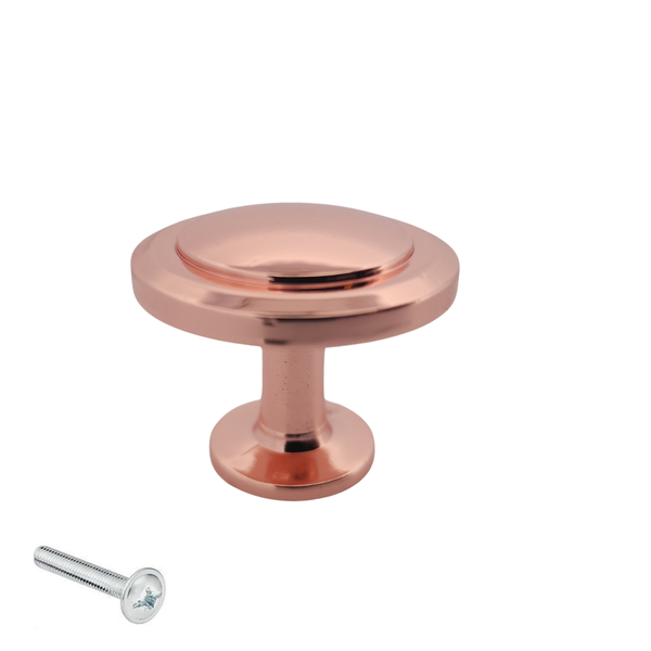 Schrankknopf / Möbelknopf Memphis 32 mm Rose