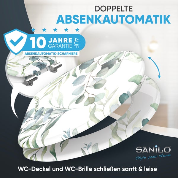 WC-Sitz mit Absenkautomatik Eukalyptus