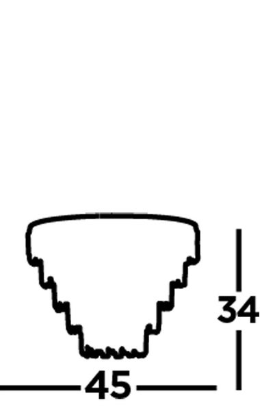 Profil mit Maßen 45 und 34