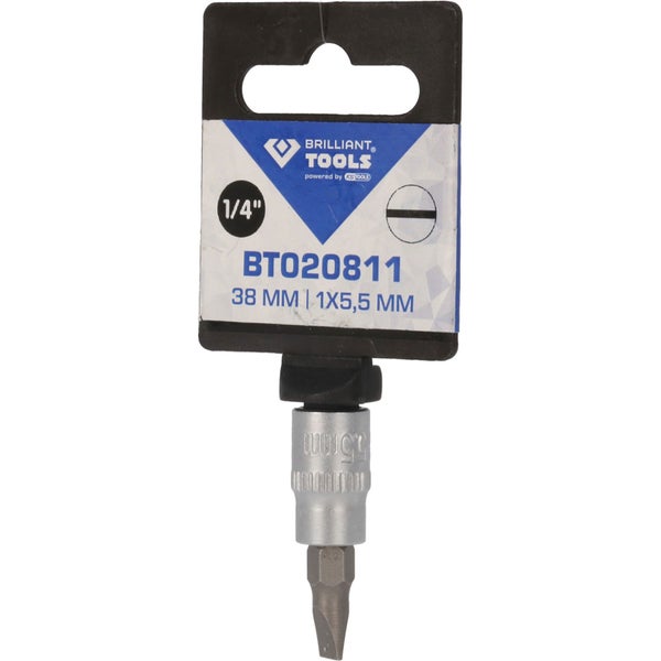 BRILLIANT TOOLS 1/4 Schlitz Bit-Stecknuss 1 x 5,5 mm - BT020811