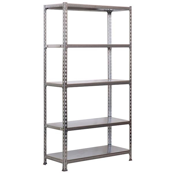 Schwerlastregal METAL SHARK | HxBxT 180x90x30cm | Fachlast 180kg | Grau-Verzinkt