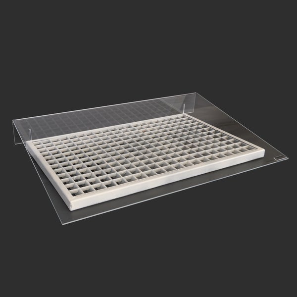 Lichtschachtabdeckung aus Acryl | Schneeschutz | Kellerschacht-Abdeckung | Regenschutz | Schutz gegen Schmutz und Schimmel 110x55cm