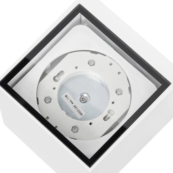 PRIOS Wandleuchte außen Tetje (Modern) in Weiß aus Aluminium (2 flammig, GX53) - Außenwandleuchten Wandlampe Led Außenlampe Outdoor für Außenwand/Hauswand Haus Terrasse & Balkon