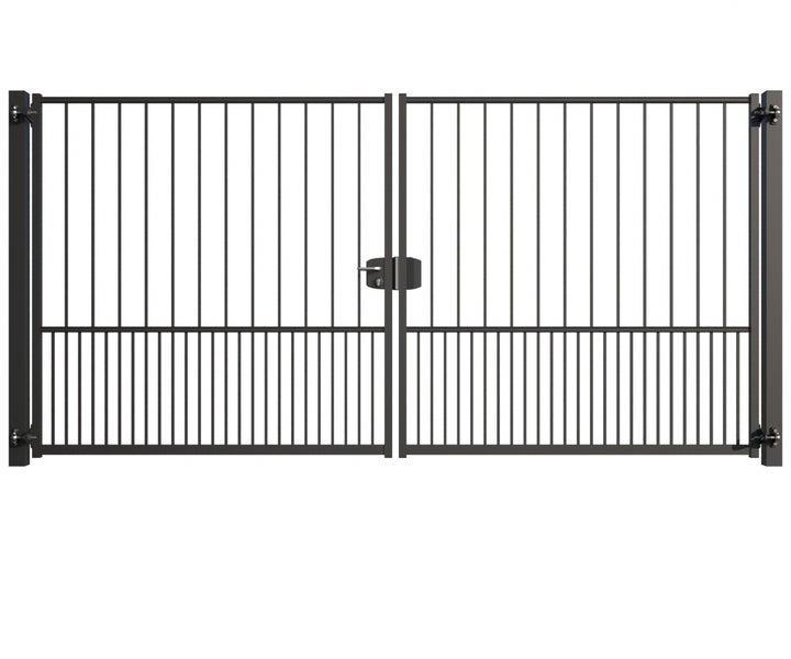 Doppelflügeltor aus Metall für den Aussenbereich