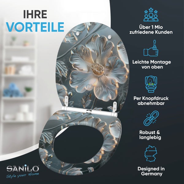 WC-Sitz mit Absenkautomatik & Top Fix Frostia