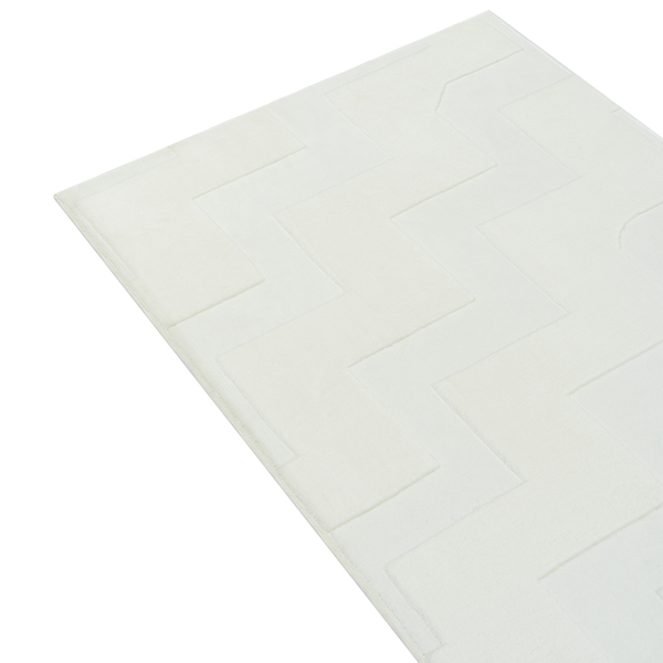 Moderner Wohnzimmerteppich mit geometrischem Zick-Zack-Muster, rechteckige Form