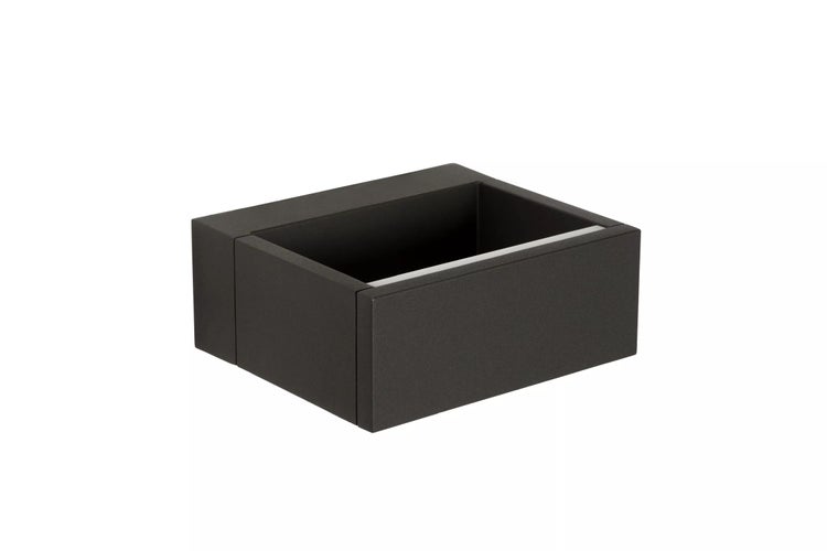 Eckiger Waschbeckenunterschrank aus einem Material