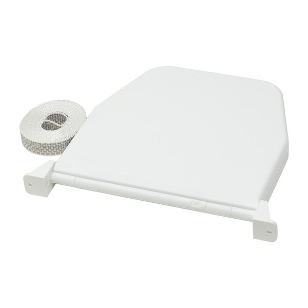 Duschklappsitz zur Wandmontage mit Befestigungsband