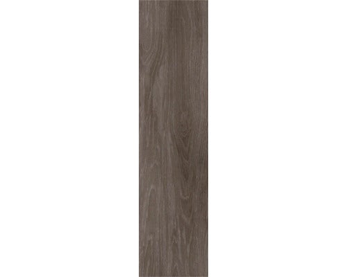 Laminatboden Paneel in dunkler Holzoptik mit Maserung.