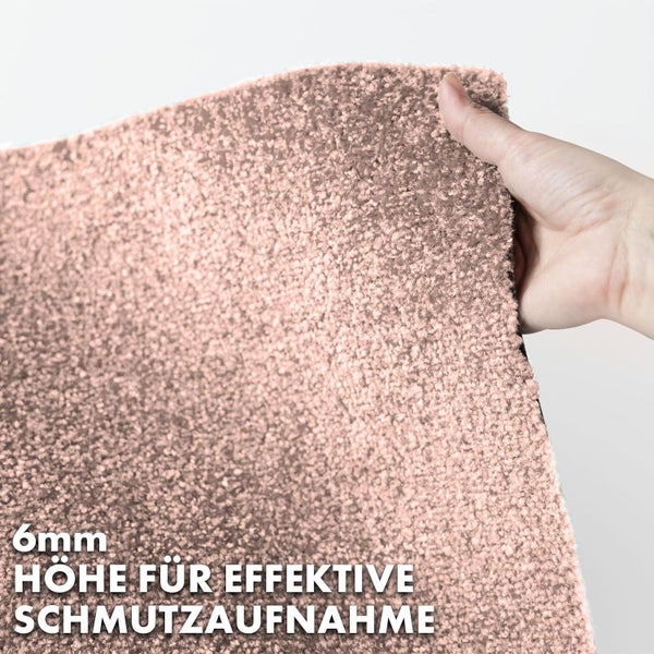 FLOORDIREKT Fußmatte Domenico - stilvolle & praktische Schmutzfangmatte - Hellbeige - 50 x 80 cm