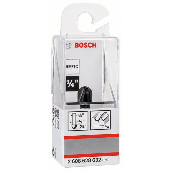 Bosch Hohlkehlfräser 1/4 R1 4,7 mm Ø 9,5 mm L 9,2 mm G 45 mm - 2608628632