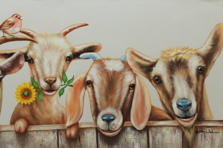 Handgemaltes Gemälde Acrylfarbe 100x50cm Braun