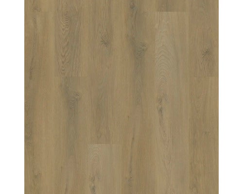 Laminatboden oder Vinylboden in Holzoptik mit Eichenstruktur und sichtbarer Maserung.