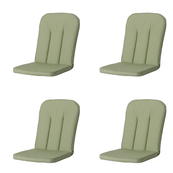 Hochlehnerauflage Carlo / Calvia Panama Salbei - Ca. 100x48 cm - 4er-Set