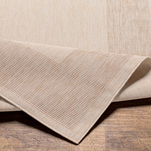 In-/Outdoor-Teppich mit Jute-Look Beige/Elfenbein 200x275 cm LAYLA