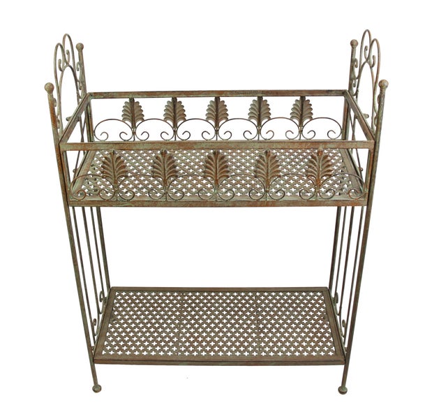 FRANK FLECHTWAREN | Regal Antik, METALL, 58 x 27 x 81 cm, einfache Selbstmontage