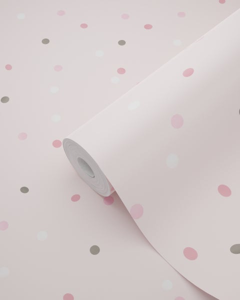 Tapetenrolle mit Punktmuster