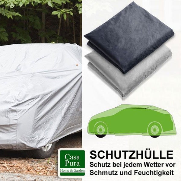 FLOORDIREKT Autoabdeckung  - Vollgarage - Witterungsbeständige Schutzhülle - Silber - 5,08 x 1,77 x 1,19 m