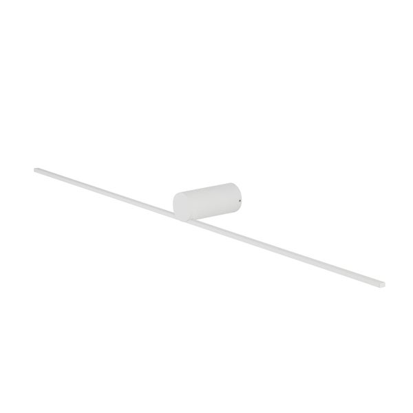 Moderne minimalistische LED-Wandleuchte in Weiß mit schmalem, linearem Design.