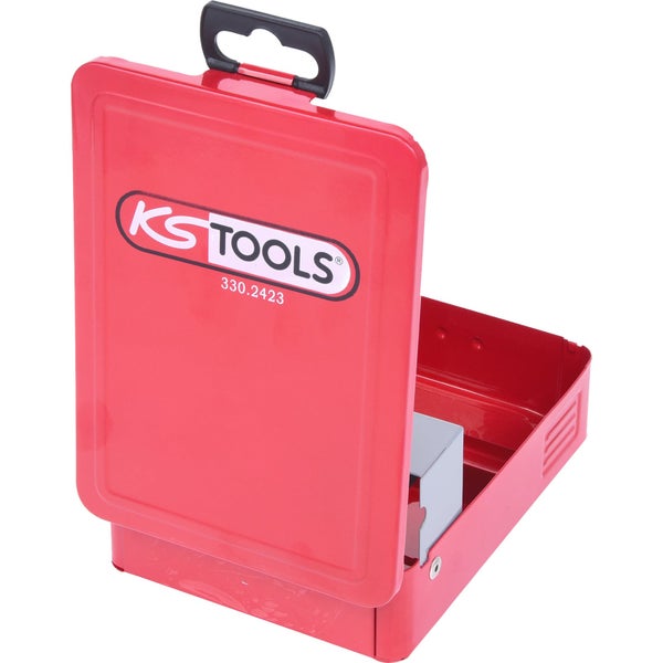 KS Tools Werkzeugkasten aus Metall, offene Ansicht