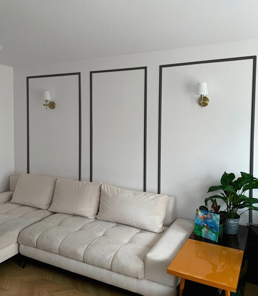 1 Stück / 2 Meter Sockelleisten Fußleisten Bodenleiste - schwarz - hartes Material - Dekor - Wand - Boden - Decke (DP1 - schwarz)