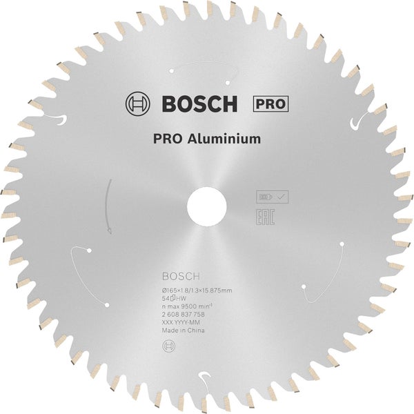 Bosch Pro Aluminium Kreissägeblatt, Durchmesser 165 Millimeter